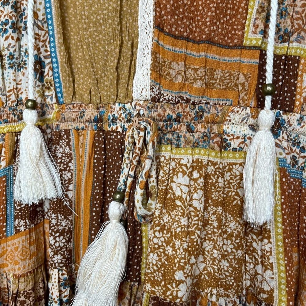 Olivaceous Bohopatchworkdress - image 8